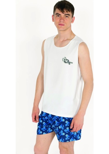 El Logo Baskılı Erkek Beyaz Atlet fiyatları