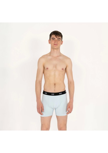 Erkek Açık Mavi Boxer