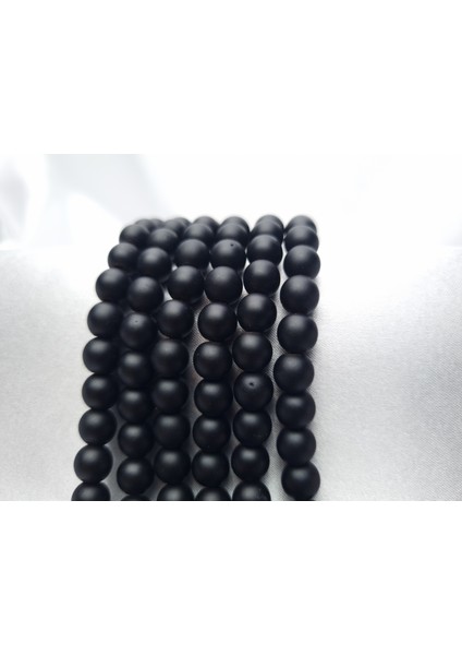 8 mm Siyah Hematit Taşı Doğaltaş Dizi modelleri