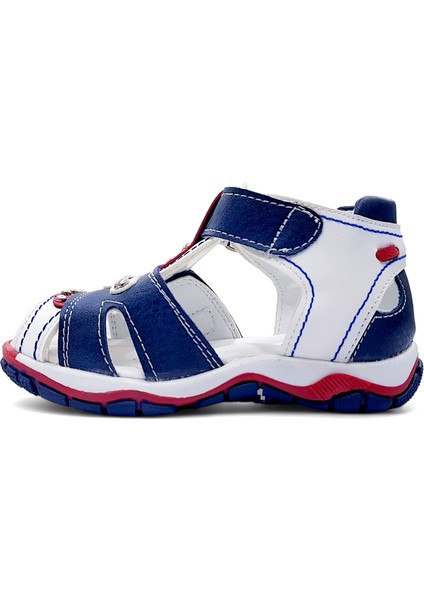 Ortopedik Erkek Bebek Sandaleti Tank Serisi Tnk2412 Lacivert Beyaz 22