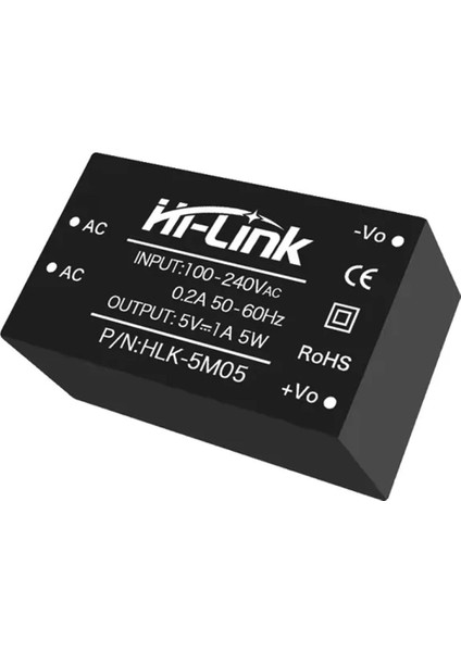HLK-5M05 5V 1A 5W Ac Dc 220V To 5V Voltaj Düşürücü Modül Izole Elektronik Devre Güç Kaynağı Smps