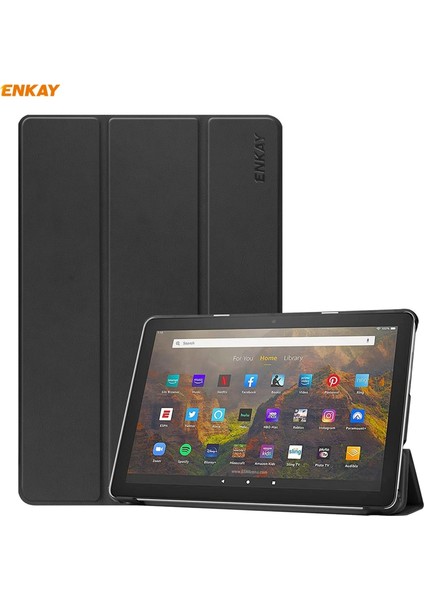 Fire Hd 10/10 Plus Için Pu Deri Akıllı Kılıf (2021) (Yurt Dışından)