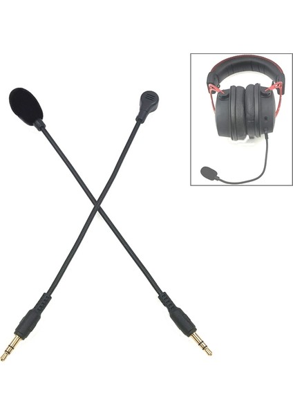 ZJ033MR-03 19CM Stereo 3.5mm Düz Fişli Gaming Headset Mikrofon (Yurt Dışından)