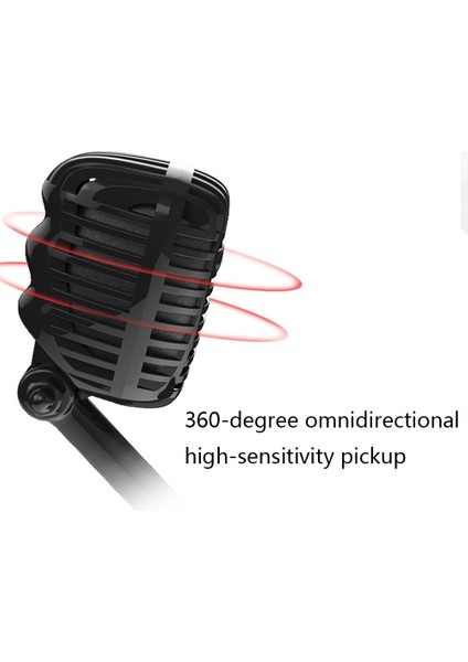 Masaüstü Canlı Oyun Mikrofonu, Stil: 3,5 mm Fiş (Yurt Dışından)