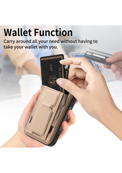 iPhone 6 Plus / 6s Plus Için Karbon Fiber Standlı Telefon Kılıfı (Yurt Dışından) fırsatları