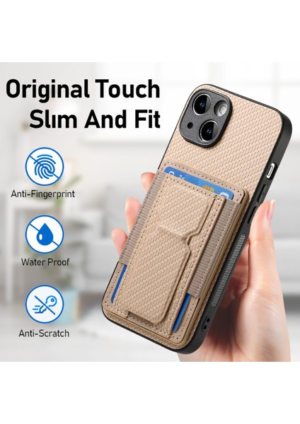 iPhone 6 Plus / 6s Plus Için Karbon Fiber Standlı Telefon Kılıfı (Yurt Dışından) indirimleri