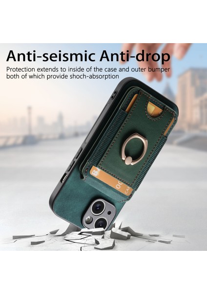 iPhone 6 Plus / 6s Plus Için Retro Standlı Kart Manyetik Kılıf (Yurt Dışından) fırsatları