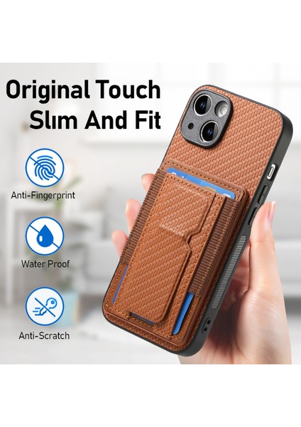 iPhone 6 Plus / 6s Plus Için Karbon Fiber Standlı Telefon Kılıfı (Yurt Dışından) indirimleri