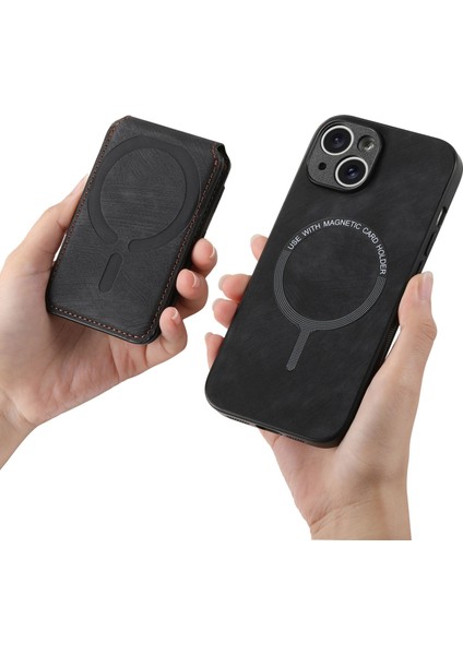 iPhone 6 Plus / 6s Plus Için Retro Standlı Kart Manyetik Kılıf (Yurt Dışından) modelleri