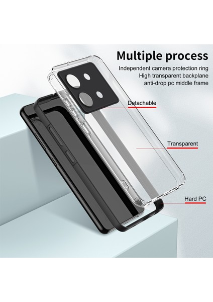 Infinix Zero 30 Için Tpu + Pc Telefon Kılıfı (Yurt Dışından)