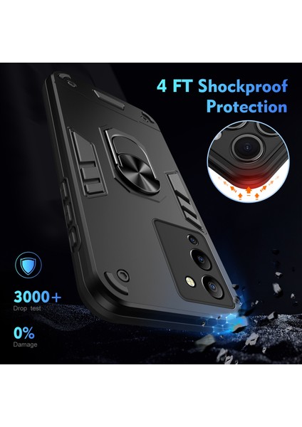 Infinix Note 12 G96 Için Halka Tutucu Telefon Kılıfı (Yurt Dışından)