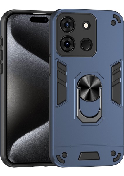Infinix Smart 7 Hindistan Için Halkalı Tutucu Telefon Kılıfı (Yurt Dışından)