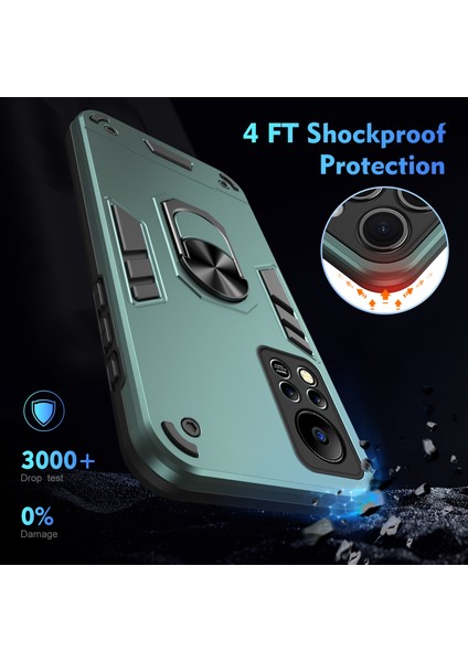 Infinix Hot 11S Nfc Için Halka Tutucu Telefon Kılıfı (Yurt Dışından)