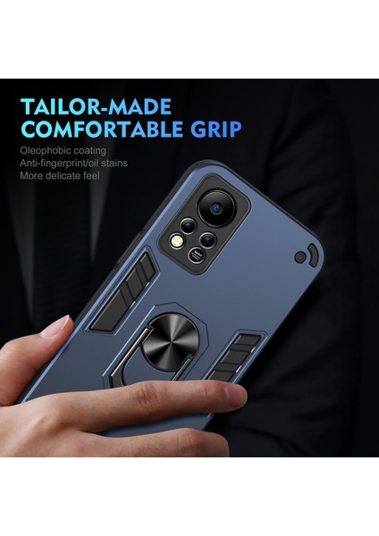 Infinix Hot 11S Nfc Için Halka Tutucu Telefon Kılıfı (Yurt Dışından)