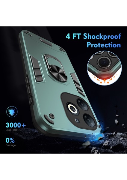 Infinix Smart 8 Için Halka Tutucu Telefon Kılıfı (Yurt Dışından)