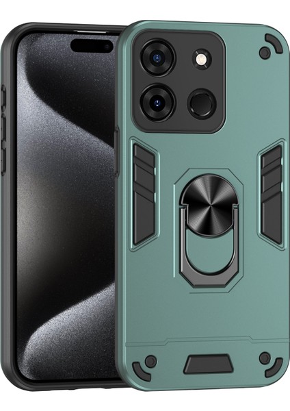 Infinix Smart 7 Hindistan Için Halkalı Tutucu Telefon Kılıfı (Yurt Dışından)