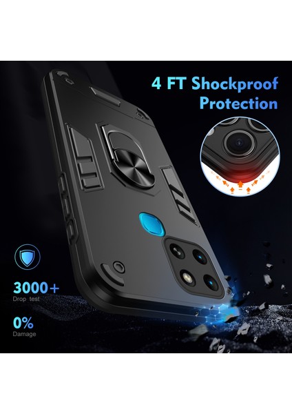 Infinix Smart 6 Için Halka Tutucu Telefon Kılıfı (Yurt Dışından)