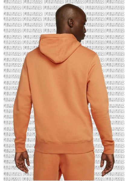 Sportswear Hoodie Fleece Orange Şardonlu Kapüşonlu Sweatshirt Orange