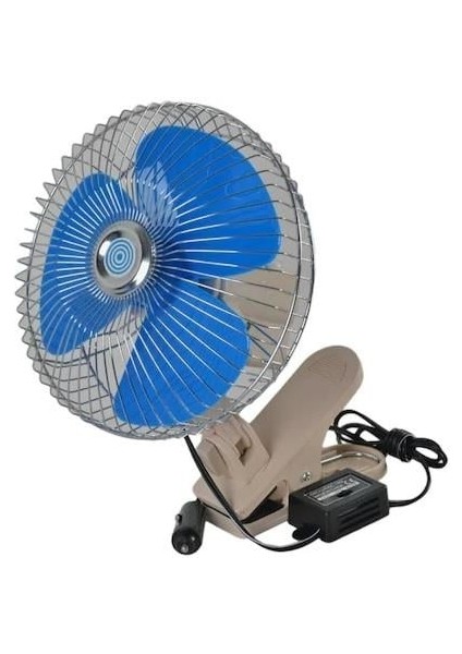24V Vantilatör 8 " (Çakmak Fişli) (Mandallı)