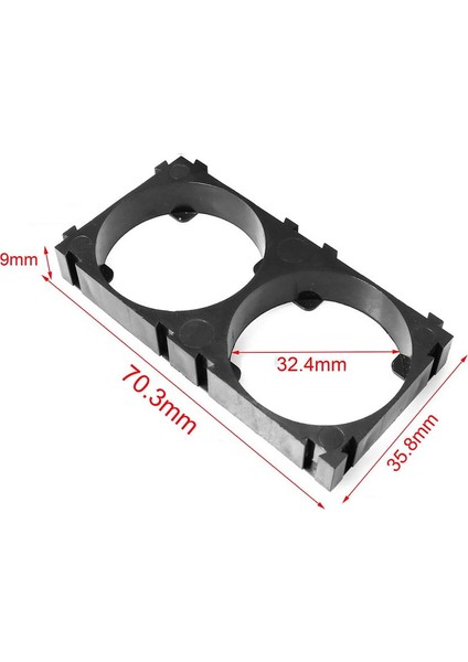 32650 Pil Tutucu 2x 2'li 32700 Lityum Lion Lipo Batarya Pil Yuvası