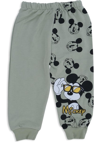 Erkek Çocuk Mickey Mouse Gözlüklü Baskılı 2'li Alt Üst Takım fırsatları