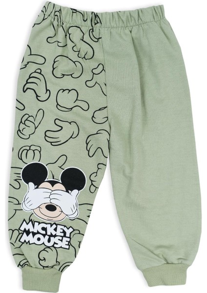 Erkek Çocuk Mickey Mouse Resim Baskılı 2li Alt Üst Eşofman Takım