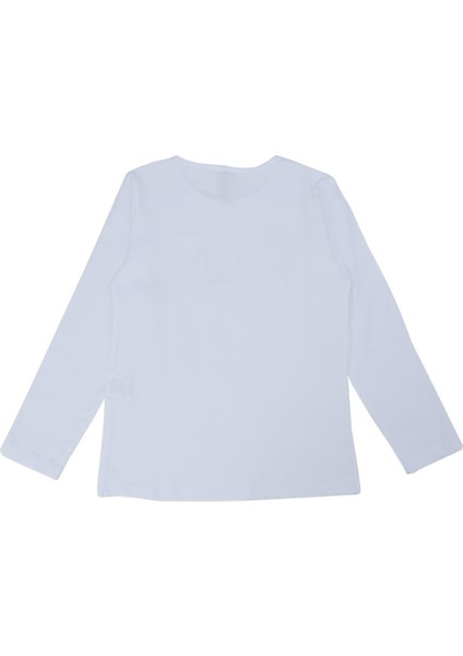 Kız Çocuk Kind Cool Yazı Baskılı Çiçekli Kız Sweat Uzun Kol fiyatları