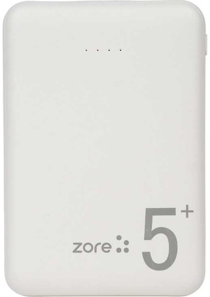 ZR-PW04 5000 Mah LED Işıklı Taşınabilir Powerbank - Beyaz