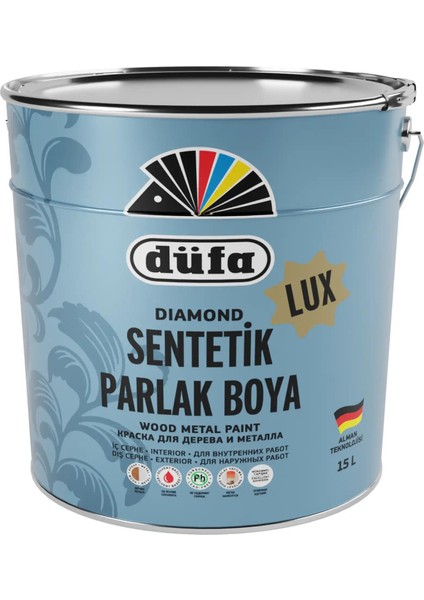 Diamond Sentetik Parlak Boya Beyaz 15 l