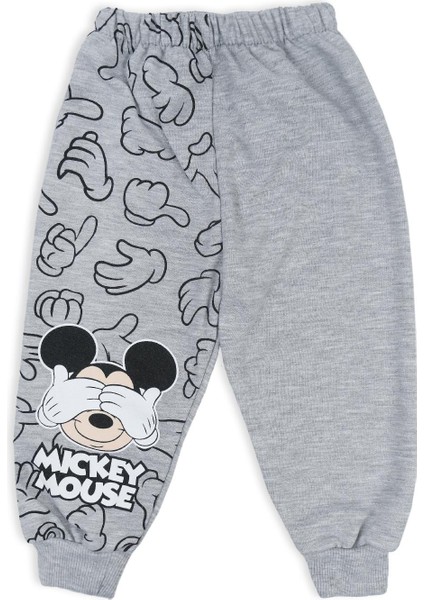 Erkek Çocuk Mickey Mouse Resim Baskılı 2li Alt Üst Eşofman Takım