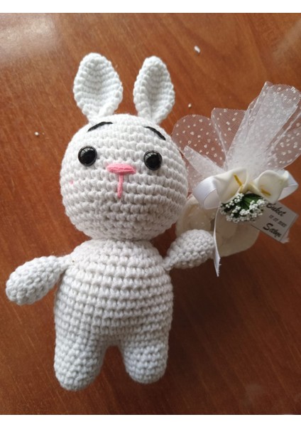 Tülays Hand Craft Amigurumi Sevimli Miniklerden Tavşan Sağlıklı Oyuncak El Örgüsü