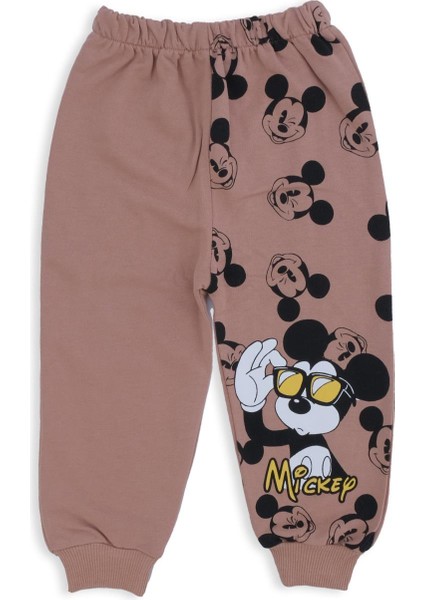 Erkek Çocuk Mickey Mouse Gözlüklü Baskılı 2'li Alt Üst Takım modelleri