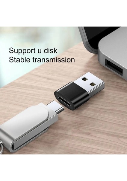 USB 2.0 To Type-C Adaptörü USB Erkek Tip-C Dişi USB A To USB C Dönüştürücü (Rt8-A)