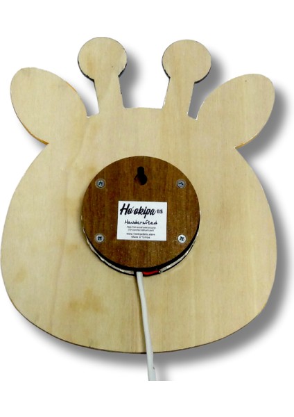 Handcrafted - Çocuk Odası El Yapımı Ahşap Gece Lambası Sarı Zürafa Elektrikli modelleri