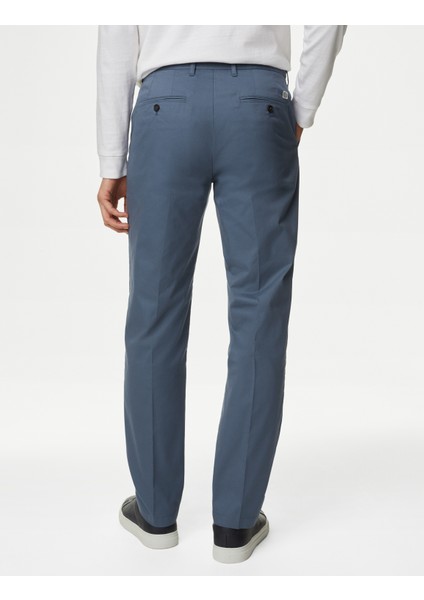 Regular Fit Hafif Dokulu Chino Pantolon modelleri