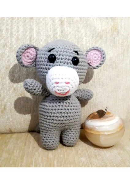 Tülays Hand Craft Amigurumi Sevimli Miniklerden Maymun Sağlıklı Oyuncak El Örgüsü