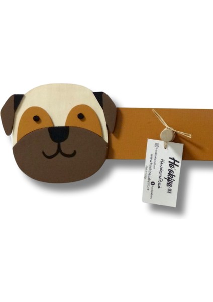 Hookipa Baby Handcrafted - Çocuk Odası El Yapımı Ahşap Elbise Askılığı Köpek