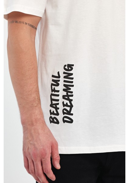 Erkek Arkası Rodi Baskılı Bisiklet Yaka T-Shirt 2750 modelleri