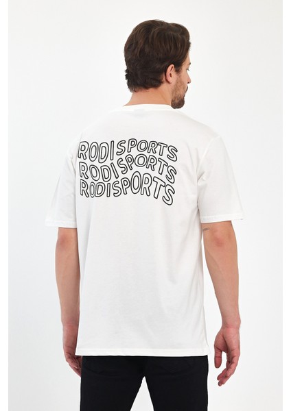 Erkek Arkası Rodi Baskılı Bisiklet Yaka T-Shirt 2750 fırsatları