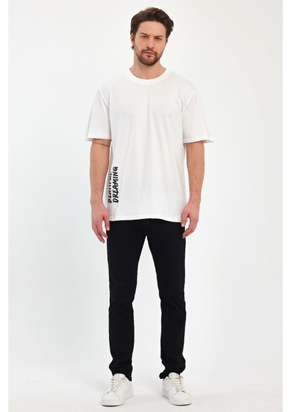 Erkek Arkası Rodi Baskılı Bisiklet Yaka T-Shirt 2750 indirimleri