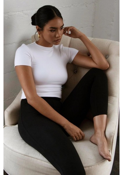 Fitted/vücuda Oturan Crop T-Shirt fiyatları