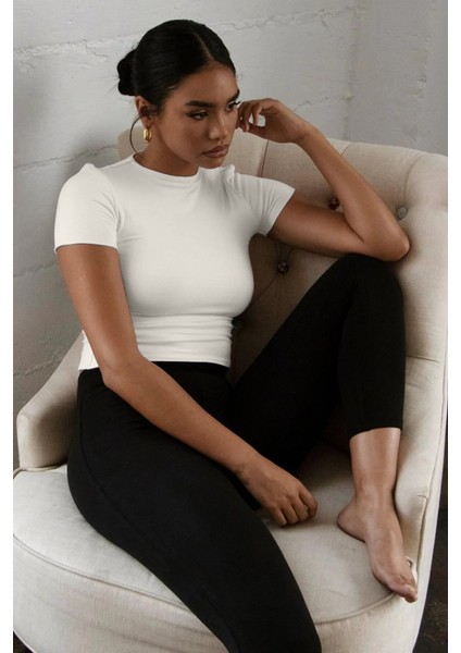 Fitted/vücuda Oturan Crop T-Shirt fiyatları