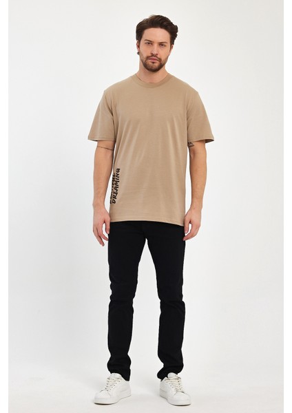 Erkek Arkası Rodi Baskılı Bisiklet Yaka T-Shirt 2750 indirimleri