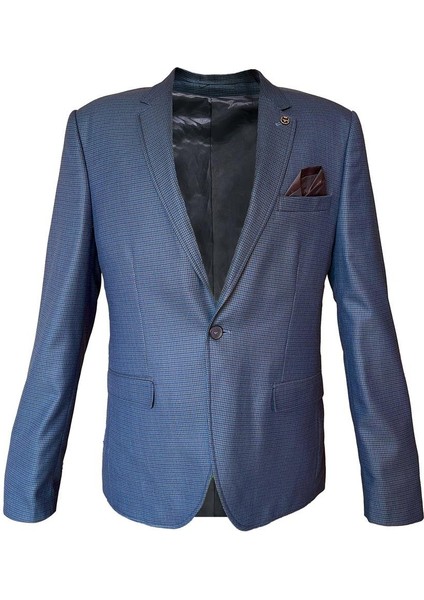Italyan Stil Slim Fit Klasik Erkek Blazer Ceket