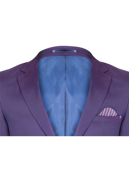 Italyan Stil Slim Fit Klasik Erkek Blazer Ceket - Indigo fiyatları