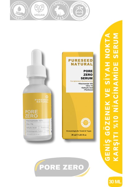 Pore Zero Geniş %10 Niacinamide Serum 30 ml