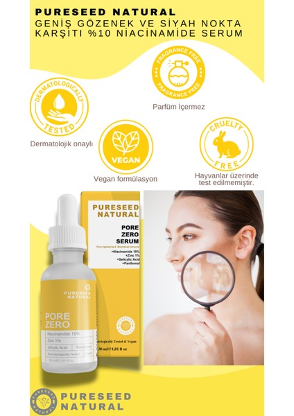 Pore Zero Geniş %10 Niacinamide Serum 30 ml