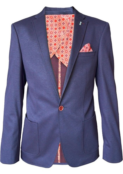 Felix Hardy Italyan Stil Slim Fit Klasik Erkek Blazer Ceket