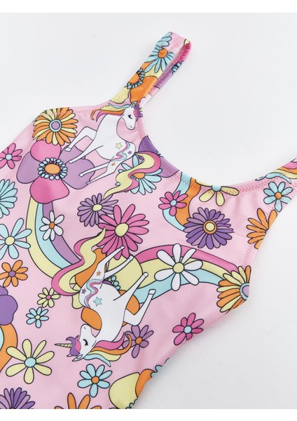 Lcw Kids Baskılı Kız Çocuk Mayo