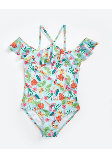 Lcw Kids Baskılı Kız Çocuk Mayo